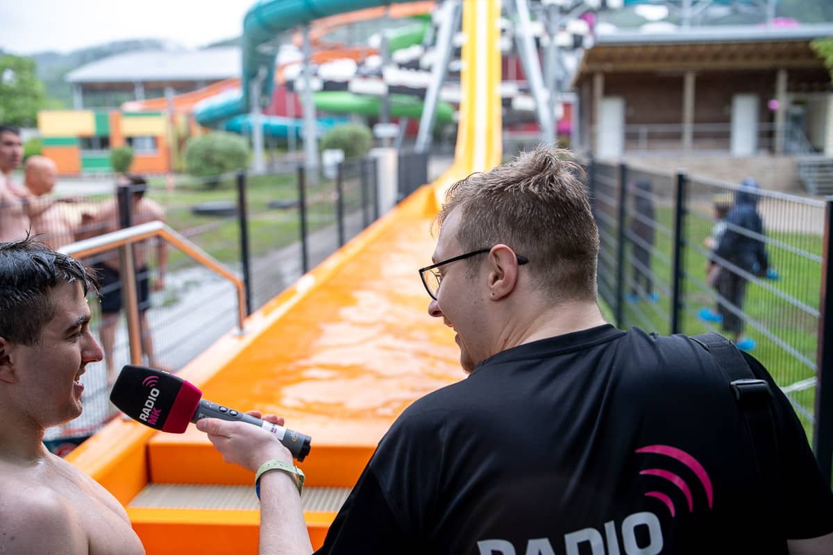 Radio Mk Rutschentester Aktion Eroeffung Shootingstar Aquamagis Plettenberg
